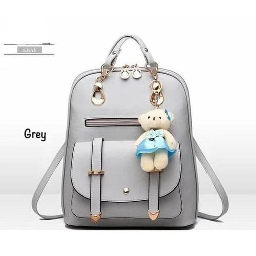 cute gray backpack
