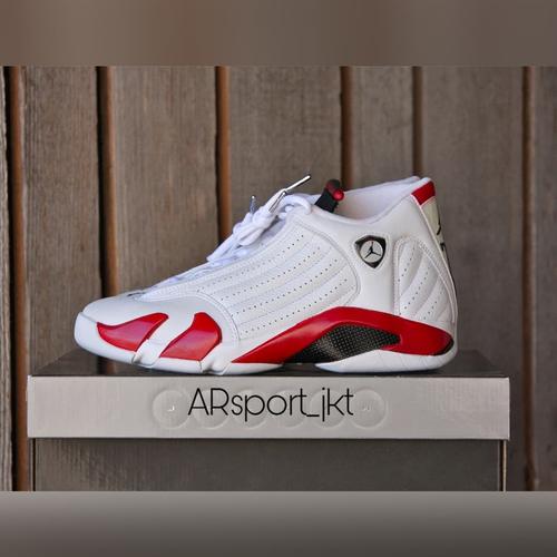 Foto Produk Sepatu Basket x Nike Air Jordan 14 White Varsity Red Premium Original dari ARSPORT_JKT