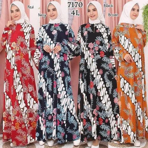Jual Gamis Batik Jersey Korea Jumbo 4l Baju Wanita Ter Busui7170 Vv Jakarta Selatan Gatot2 Tokopedia