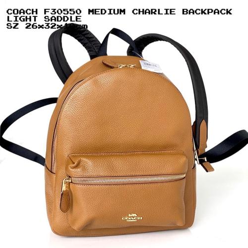 orange coach backpack