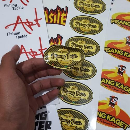 Foto Produk Stiker Kemasan Cetak Stiker BAHAN VINYL MERK RITRAMA A3+ CUT Custom dari Azalea Q store