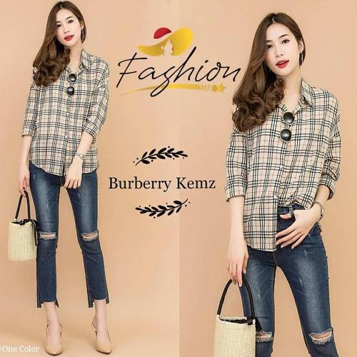 Foto Produk PAKAIAN KEMEJA WANITA BURBERRY KEMZ | X73 dari Fashionstar_jkt88
