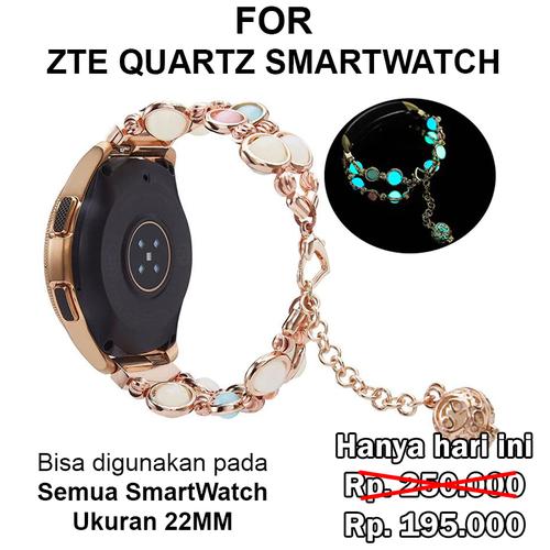 Foto Produk Agate Strap Band ZTE Quartz 22mm Smart Watch Smartwatch tali jam - Rosegold dari Casing Import