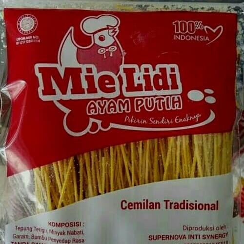 Foto Produk Mie Lidi Ayam Putih Rasa Pedas Dan Asin Gurih - Asin dari alba29