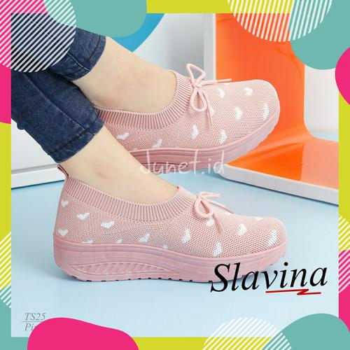 Foto Produk K48 - Sepatu Slavina wanita Sepatu Slip on Sepatu wedges dari JunerStore