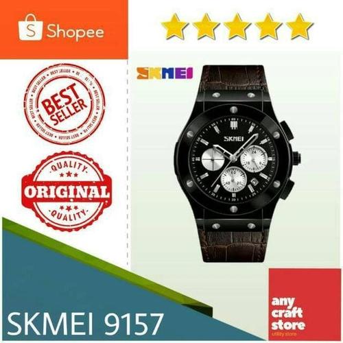 Jual Jam Tangan Pria Casual Elegan SKMEI 9157 Original Anti Air 30M - Brow  - Jakarta Selatan - pandeyanshop | Tokopedia