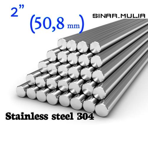 Jual As Stainless Steel 304 Dia 50 8mm 2 Shaft 304 Round Bar Kota Surabaya Sinar Mulya Tokopedia