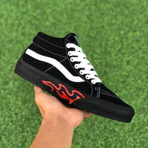 vans flame cut
