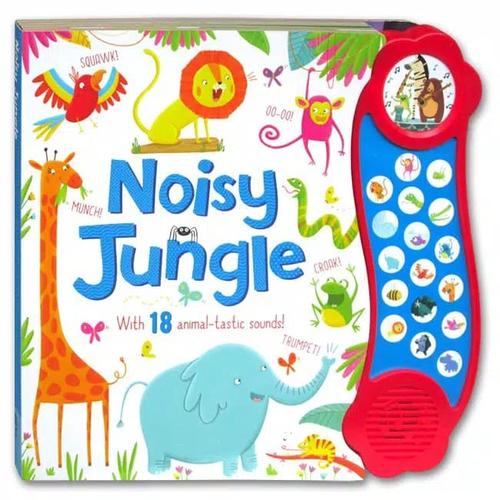 Foto Produk Noisy Jungle Mega Sound Board Book with 18 Fantastic Sounds. Buku Anak dari Little Ivy