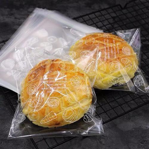Foto Produk plastik kemasan roti / bakpao/ donat motif | kemasan roti 15x18+3 dari nanabakehouse