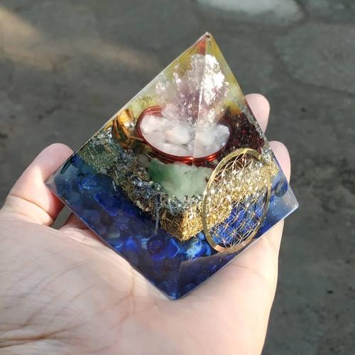 Foto Produk ORGONITE PEDIA PIRAMIDA 7-8 CM ION NEGATIF ANTI RADIASI FREE KALUNG dari Orgonite Pedia