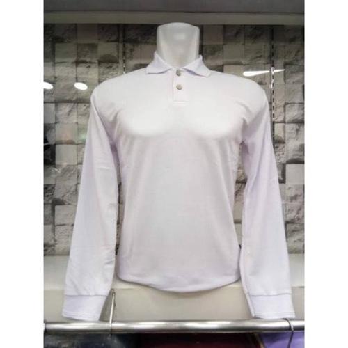 Jual Kaos Polo Pria Berkerah Polos Lengan Panjang Warna Putih Kaos Polo Jakarta Selatan Corbushop Tokopedia