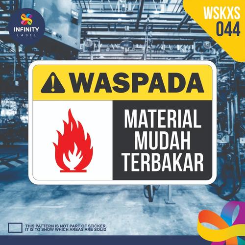 Jual stiker rambu keselamatan label k3 safety sign sticker imo WSKXS ...