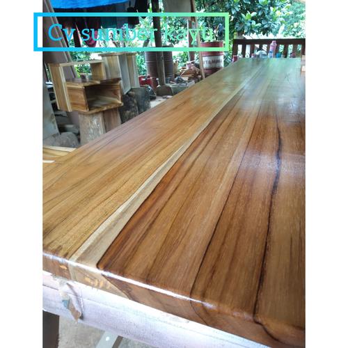 Jual daun meja kayu jati / daun meja kitchen set / 135x50 custom Kota