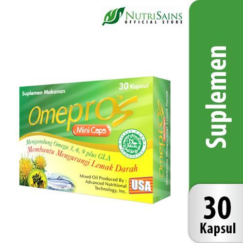 Foto Produk Omepros Minicaps - isi 30 Kapsul Penurun Kolesterol dan Trigliserida dari Nutrisains Official
