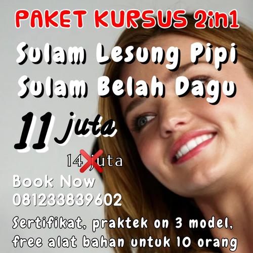 Jual Paket Kursus Sulam Lesung Pipi Premium Dan Belah Dagu Kota Surabaya Kim Kim Surabaya Tokopedia