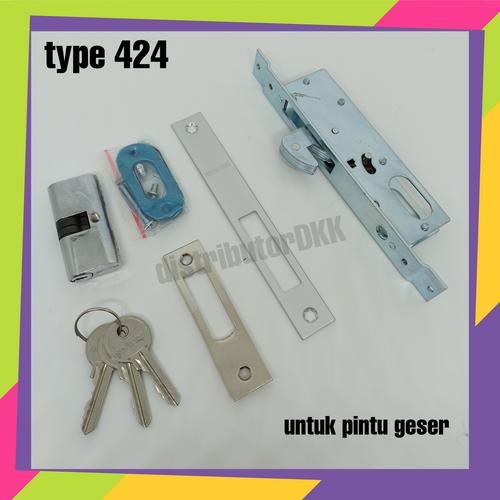 Foto Produk KUNCI PINTU ALUMUNIUM/PINTU GESER/SLIDE TYPE 424 MERK SEVITTRO dari distributorDKK