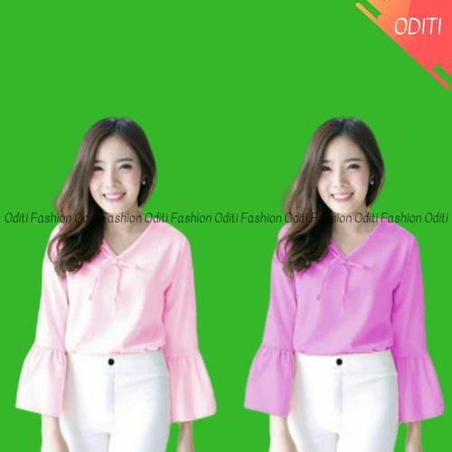 Jual Baju Blouse Lengan Terompet 929 Atasan Blouse Lengan Terompet 929 Pink Jakarta Barat Oditi Tokopedia
