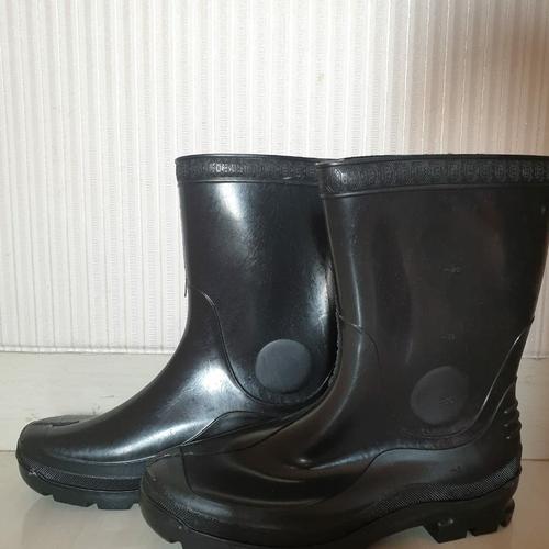 Foto Produk Sepatu Boot Forli Pendek Hijau bot lentur karet ukuran BESAR anti air - Hitam, S dari Ecohome Shop