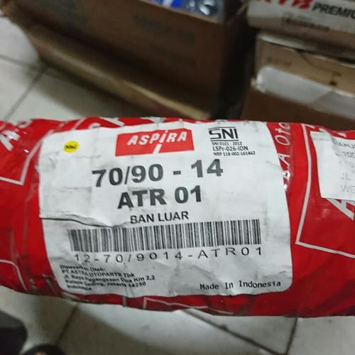 Foto Produk Ban Luar Trail Aspira ATR01 70/90 ring 14 ban kembang tahu Tube Type dari Battery Accu Aki Bandung