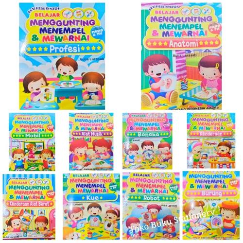 Foto Produk Buku Menggunting, Menempel Dan Mewarnai Untuk Paud & TK dari Toko Buku dan Stationery