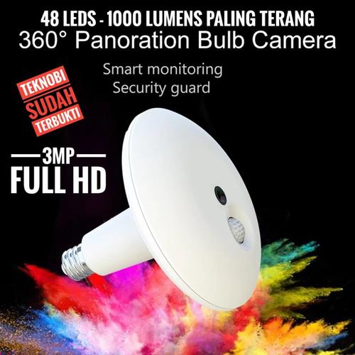 Foto Produk CCTV Lampu spy camera 3MP Teknobi 1000 Lumens 48 Led dari Asyam Weiseman
