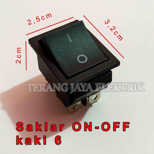 Jual Saklar / Switch ON-OFF BESAR Kaki 6 KCD4 HITAM - Kab. Tangerang ...