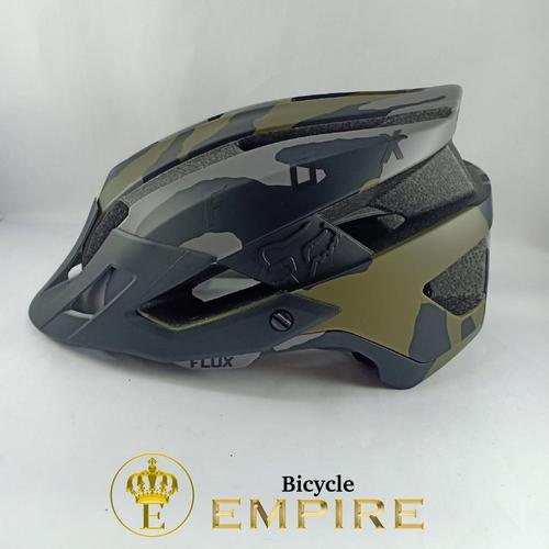 Jual Fox Flux Solid Green Camo Helm 