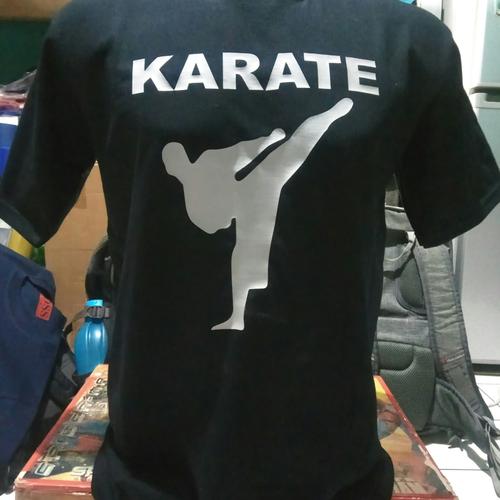 T Shirt Terbaru Kaos Pria Karate Hitam 
