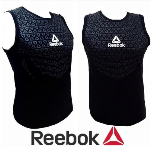 Foto Produk SINGLET BODY REBOK / baju training gym fitnes pria kaos running dari Bolapedia