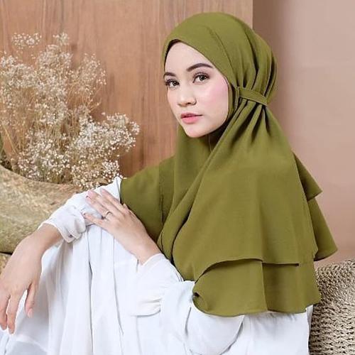 Jual Jilbab Bergo Maryam 2 Layer / Hijab Instan Non Pet / Kerudung Tali - Kab. Jepara