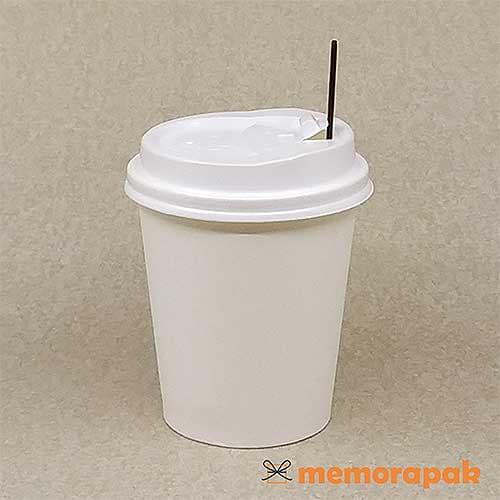 Jual Paper Cup 8 oz - Hot Cup + Tutup Putih + Stirrer - Kota Bandung ...