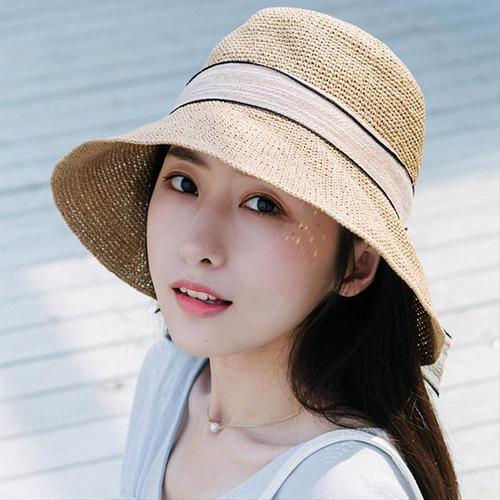 Jual Wild Straw Hat Foldable Sunshade 
