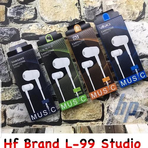 Foto Produk Headset Handsfree Branded L-99 - Putih dari Cen store acc
