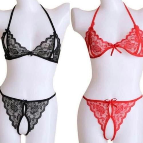 Foto Produk SEXY BRA & G STRING SET IMPORT - Putih dari Gracia Online shoppe