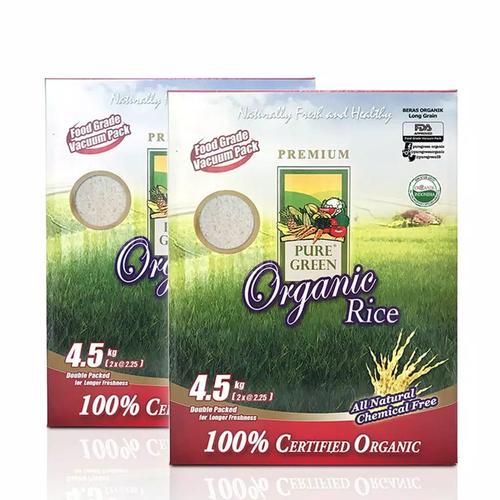 Gambar Puregreen Organic Rice Beras Organik White Long Grain - Paket 2x4,5 kg dari Puregreen Official Store Jakarta Barat Tokopedia