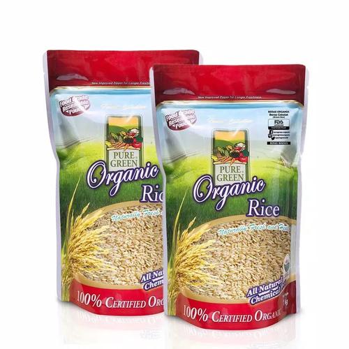 Foto Produk Puregreen Organic Rice Beras Organik Beras Coklat - Paket 2 x 1 kg dari Puregreen Official Store