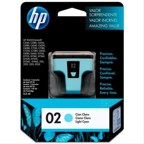 Jual Tinta HP 02 Light Cyan Original 