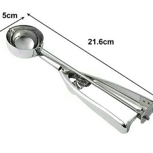 Foto Produk (FOOD GRADE) Scoop ice cream 5 cm stainless / sendok es / skop dari GJM Shop