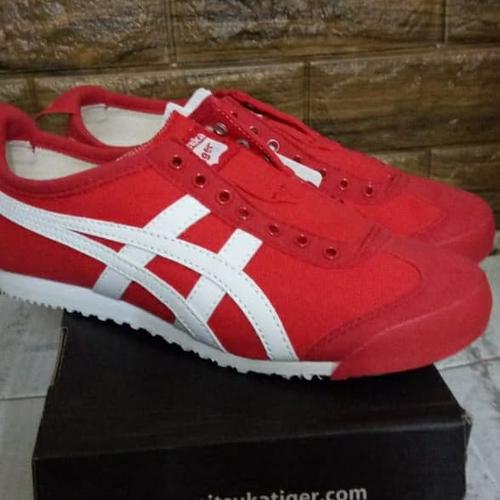 Jual 13563 Onitsuka Tiger Mexico 66 Slip On Strong Red