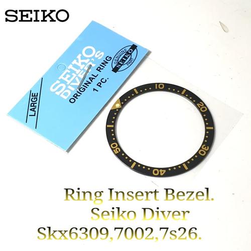 Jual 38mm Seiko Diver Ring Insert Bezel High Quality Black Gold - Kota  Malang - rotax shop | Tokopedia