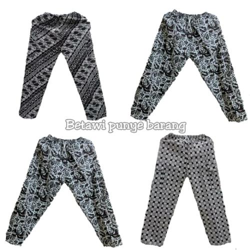 Gambar celana panjang batik Betawi/celana Boim untuk dewasa - Putih dari betawi punye barang Jakarta Barat Tokopedia