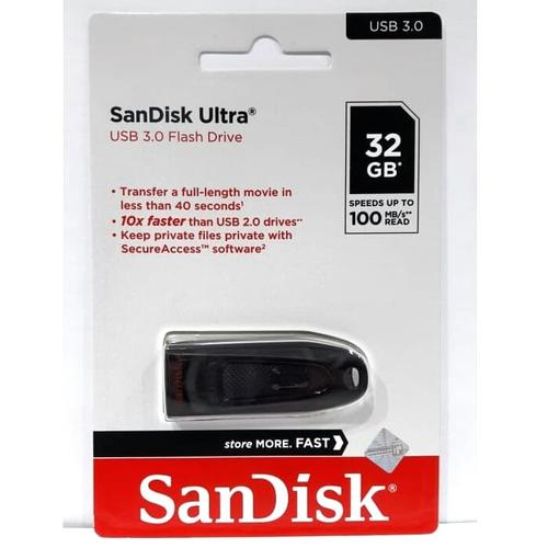Foto Produk SANDISK ULTRA FLASHDISK 32GB USB 3.0 100MB/S / FLASH DISK 32GB USB 3.0 dari VENUSSHOP
