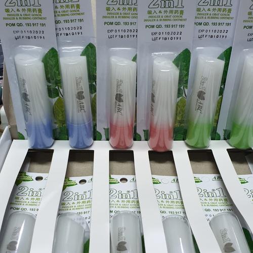 Gambar abc menthol stick 2 in 1 inhaler dan obat gosok dari tk NML undefined Tokopedia
