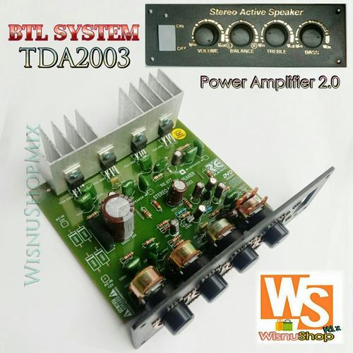 Jual Kit Power Amplifier TDA2003 Speaker Aktif 12v Stereo BTL System