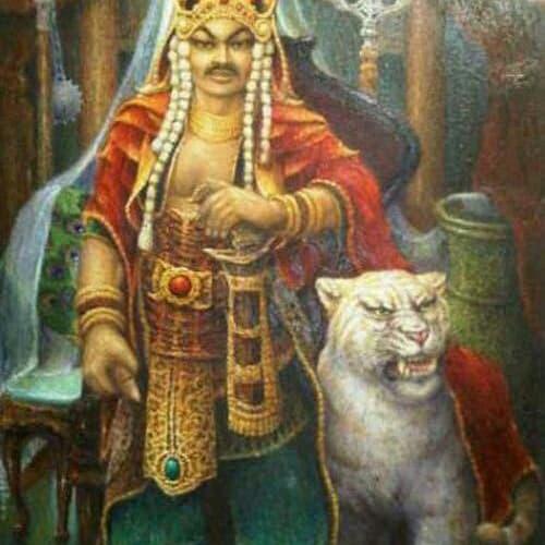 Jual Lukisan Prabu Siliwangi Dan Harimau Putih Kab Bandung