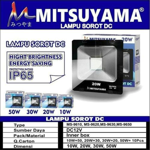 Foto Produk Lampu Sorot LED DC / Lampu Tembak LED IP65 20 Watt Mitsuyama MS-9620 dari suparmi shop