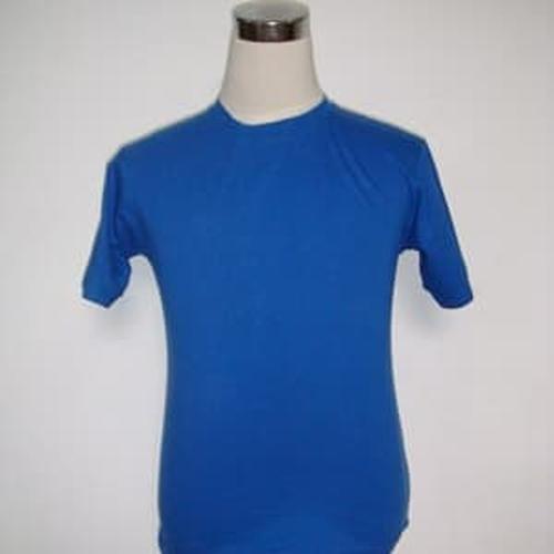 Foto Produk Kaos polos biru benhur ukuran XS - XXXL cotton combed - Biru, XS dari Snake collection