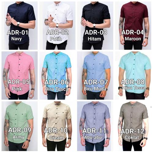 Foto Produk Kemeja pria lengan pendek - kemeja cowok - kemeja distro murah - MAROON, M dari Adera Fashion