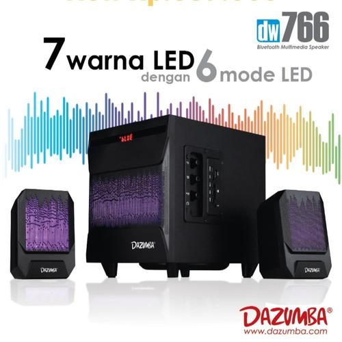 Foto Produk Speaker Aktif LED Dazumba DW766 - Bluetooth, USB, SD, Aux In dari DRoyal Shop Pusat